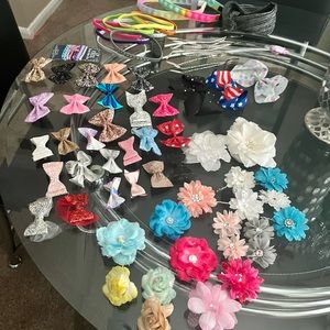 50+ Girls Hair Bows, Headbands & Hair Accessories Set